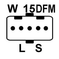 Alternateur remplace Bosch 0124655006 / 0124555006 pour DAF