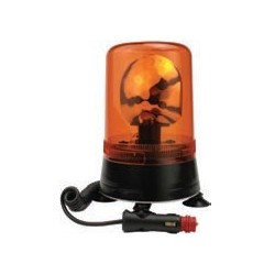Gyrophares magnétique orange 12 volts H1 diámyro 177mm
