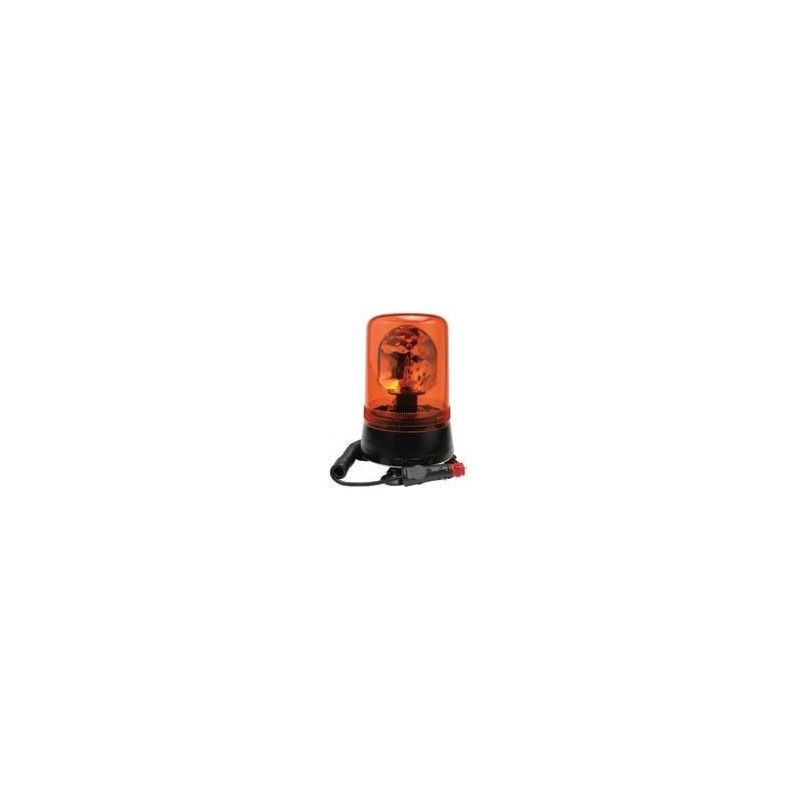 Gyrophares magnétique orange 24 volts H1 diamètre 177mm