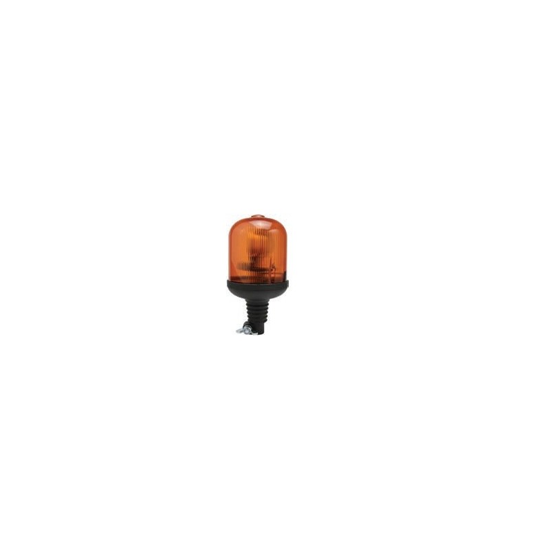 Gyrophares orange 12 volts H1 diamètre 135mm montage iso a