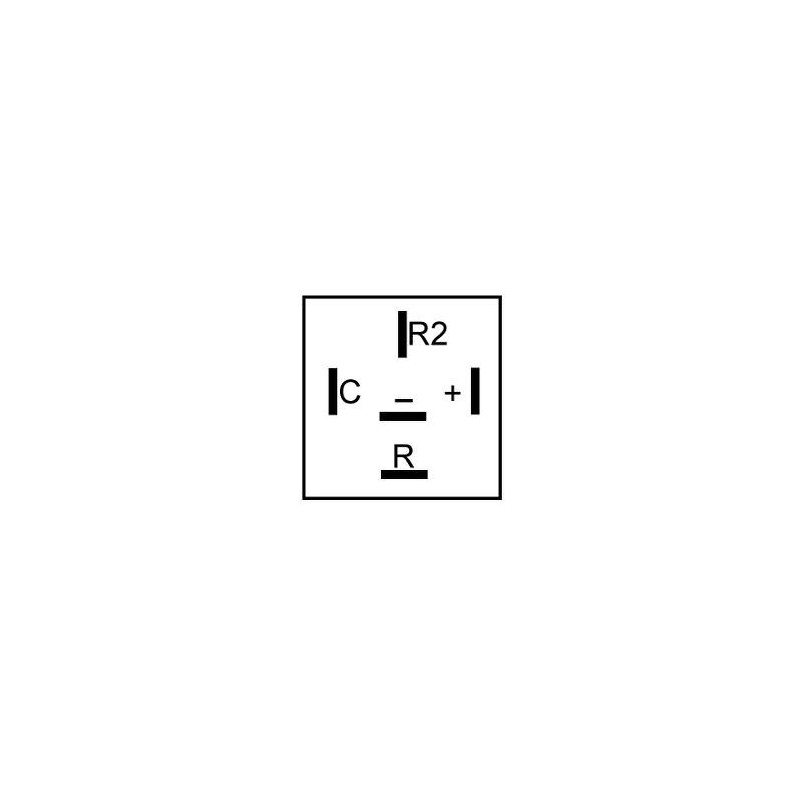 Lampeggiante centrale 12 volts / 5bornes / W 2+1/6x21