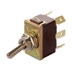 Interrupteur à bascule 12 volts 16 ampères ou 24 voltios 8 ampères 6 terminals