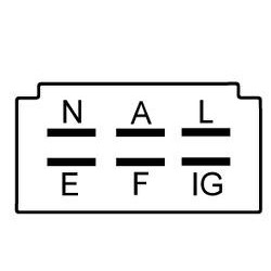 Regulador para alternador Hitachi  LT150-10B, LT150-12, LT150-13B, LT150-16