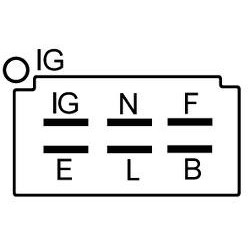 Regulador para alternador Denso 021000-6840 / 021000-8230