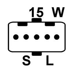 Regulador para alternador Bosch 0123325500 / 0123525501 / 0123525504