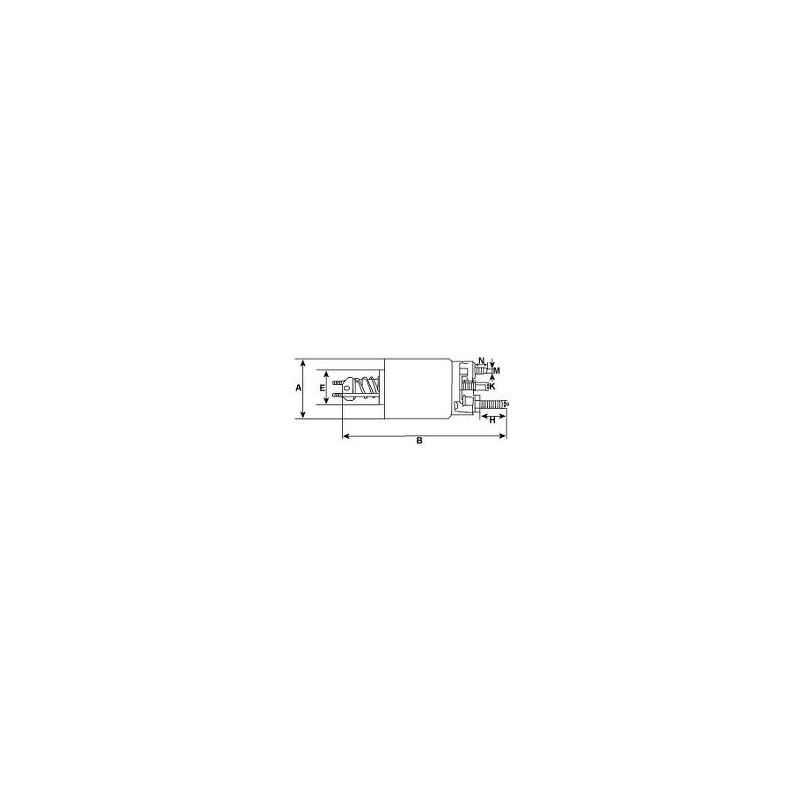 Solenoide para motor de arranque 37MT / 1993866 / 1993971