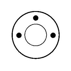 Solenoide para motor de arranque Mitsubishi M1T50171 / M2T50285 / M2T50881 / M2T52082