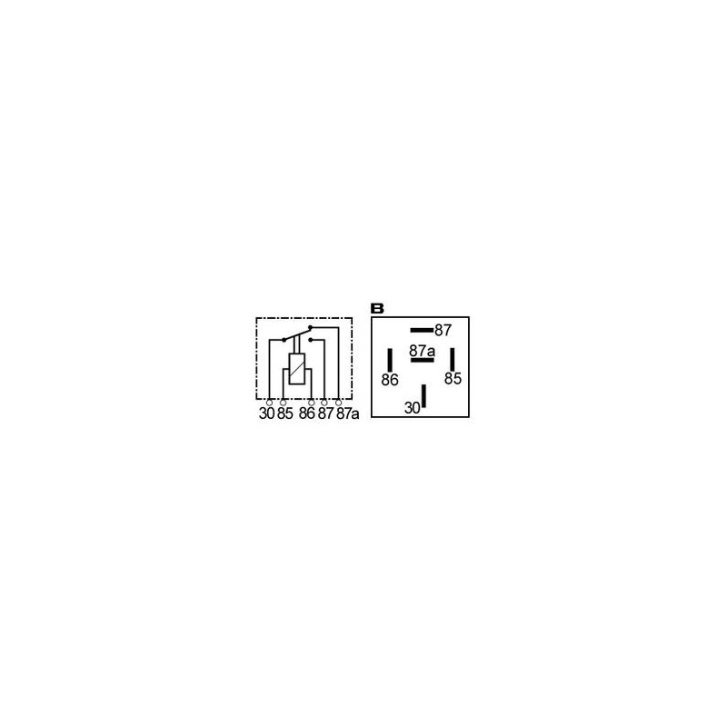 Relais inverseur 5 bornes 12 volts 70/40 ampères Relais inverseur 5 bornes 12 volts 70/40 ampères
