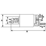 Solenoid for starter Delco remy 1993790 / 1993791 / 1993792 / 1993793