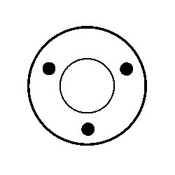 Solenoid for starter BOSCH 0001110022 / 0001110023 / 0001110045