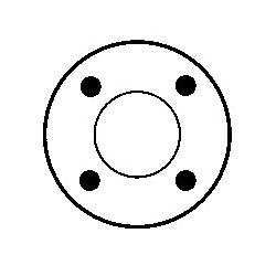 Relais pour démarreur Mitsubishi M4T55076 / M4T55077 / M9T80771