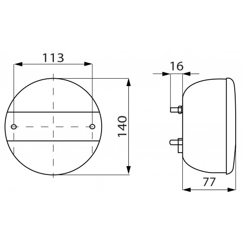 Round multi-function-lamp Numberplates light