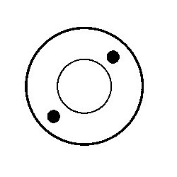 Solenoid for starter BOSCH 000136000 / 0001360004 / 0001360005