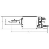 Relè / Solenoide per motorini di avviamento Bosch 0001223013