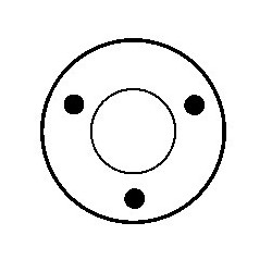 Solenoid for starter BOSCH 0001360012 / 0001360014 / 0001360016