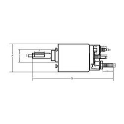 Contactoeur / Solénoide para motor de arranque Bosch 0001116001