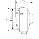 Phare Approvato-E per trattori droit /gauche fixation horizontal