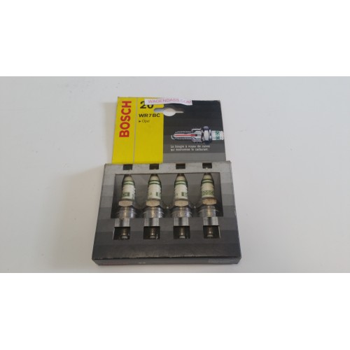 Set of 4 spark-plug BOSCH WR7BC for OPEL 