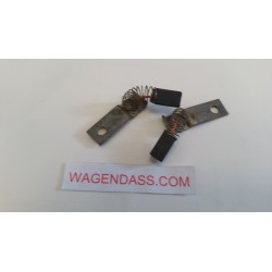 Juego de escobillas / Carbón para dinamo Fiat D 11S / 12 / 28 / 4C sobre Fiat 1500