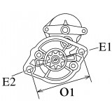 Starter replacing 028000-9570 / 028000-7471 / 028000-7470 Kubota 0.8 kw