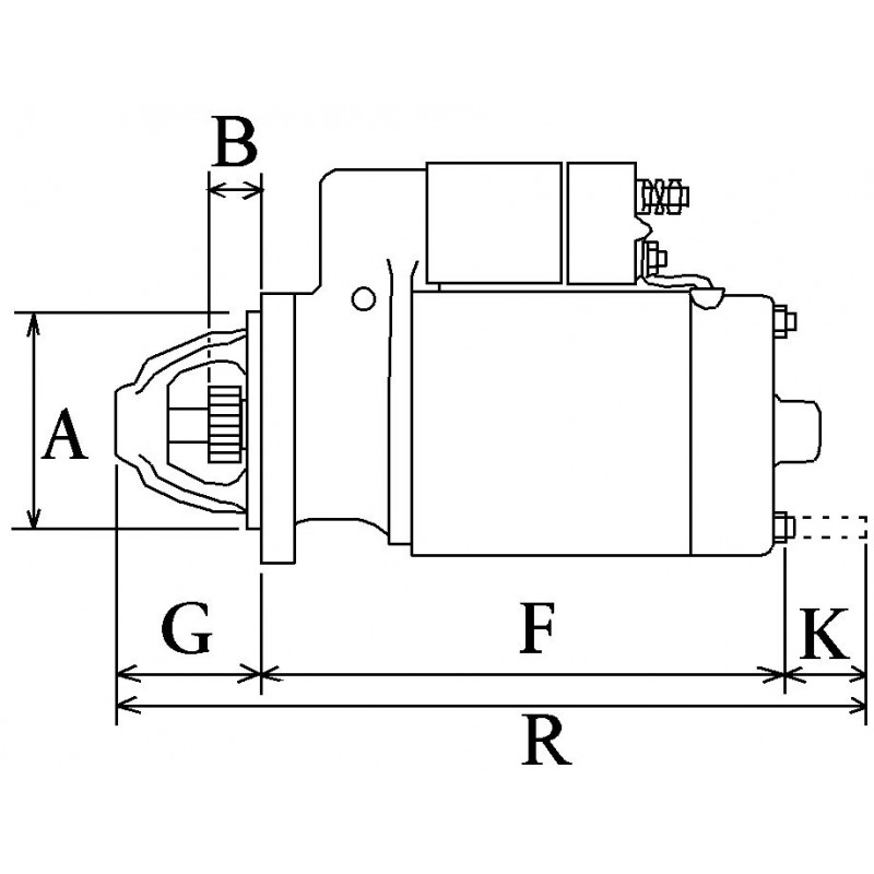 Motorino di avviamento sostituisce Bosch 0001109360 / 0001109359 