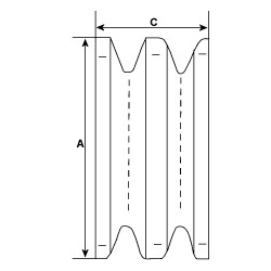 Riemenscheibe für lichtmaschine FORD type 1G series