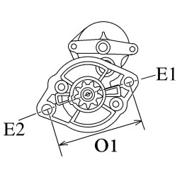Anlasser ersetzt 128000-4250 / 128000-2451 / 1811002301 Anlasser ersetzt 128000-4250 / 128000-2451 / 1811002301