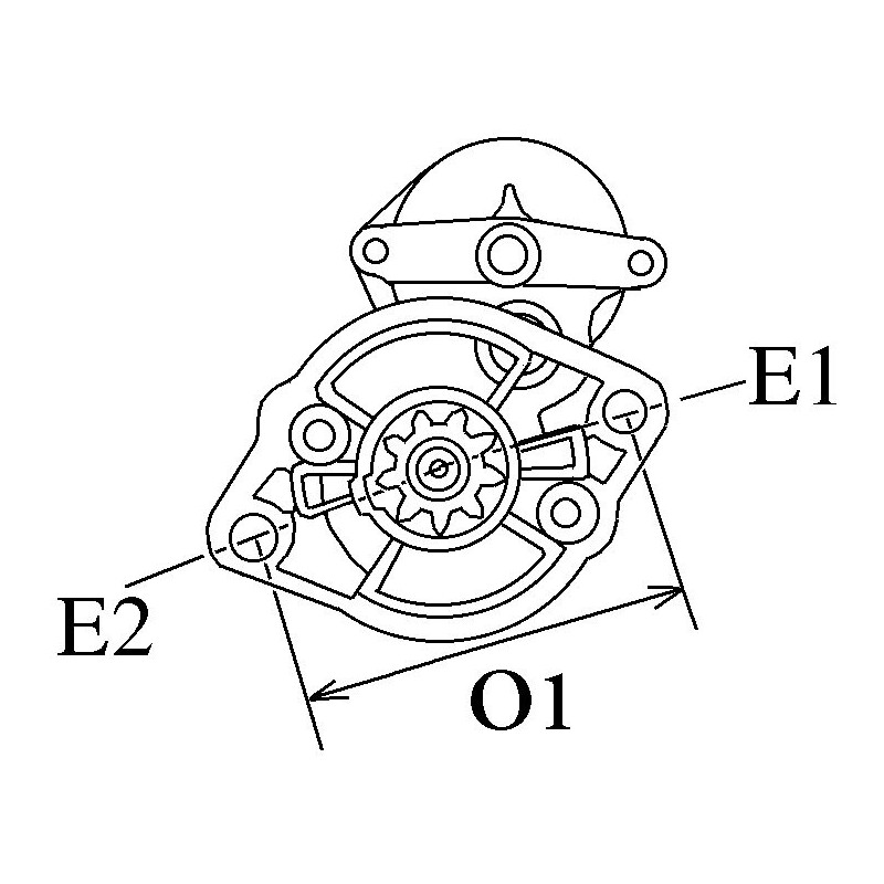 Motor de arranque sustituyeDenso 228000-7671 / 228000-3660 / 228000-1531
