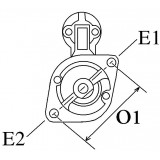 Anlasser 0001115034 / 0001115035 für Motoren LOMBARDINI