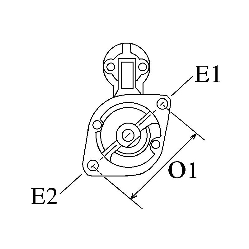 Anlasser 0001115034 / 0001115035 für Motoren LOMBARDINI