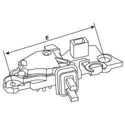 Régulateur pour Lichtmaschine BOSCH 0124525060 / 0124625024 / 0124625025 Régulateur pour Lichtmaschine BOSCH 0124525060 / 0124625024 / 0124625025