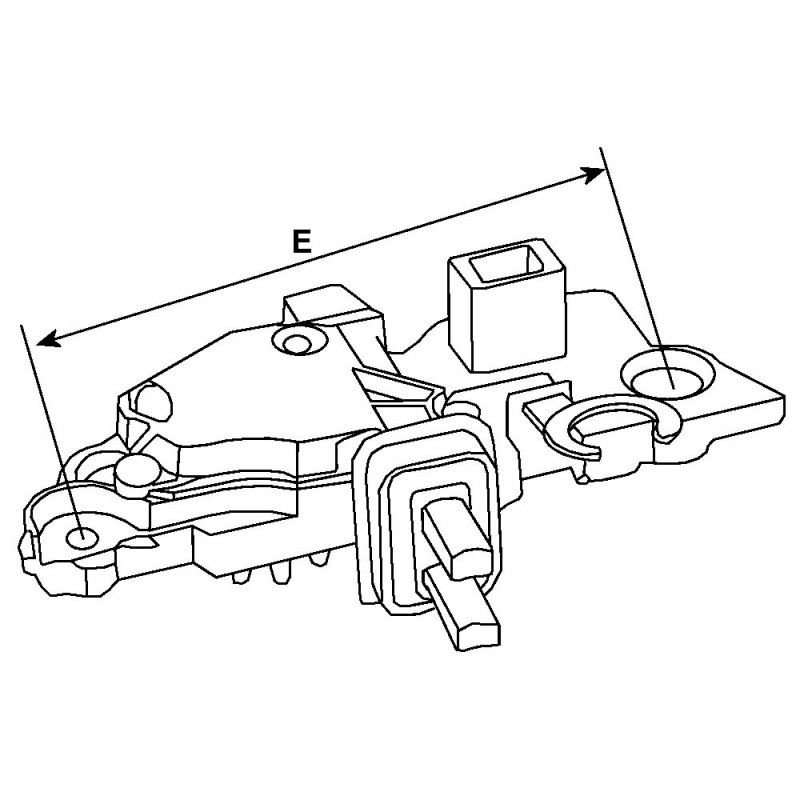 Régulateur pour Lichtmaschine BOSCH 0124525060 / 0124625024 / 0124625025 Régulateur pour Lichtmaschine BOSCH 0124525060 / 0124625024 / 0124625025