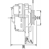 Lichtmaschine 0124515009 ersetzt 0124515010 / 0124515011 Volkswagen 120A