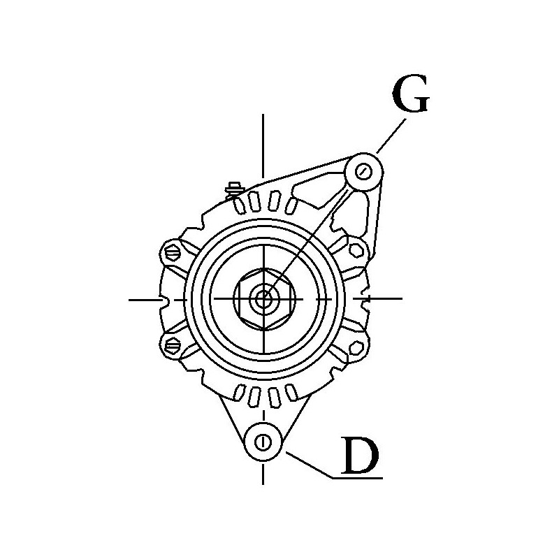 Alternator replacing 102211-5511 / 102211-5510 / 102211-2340 Toyota 80A