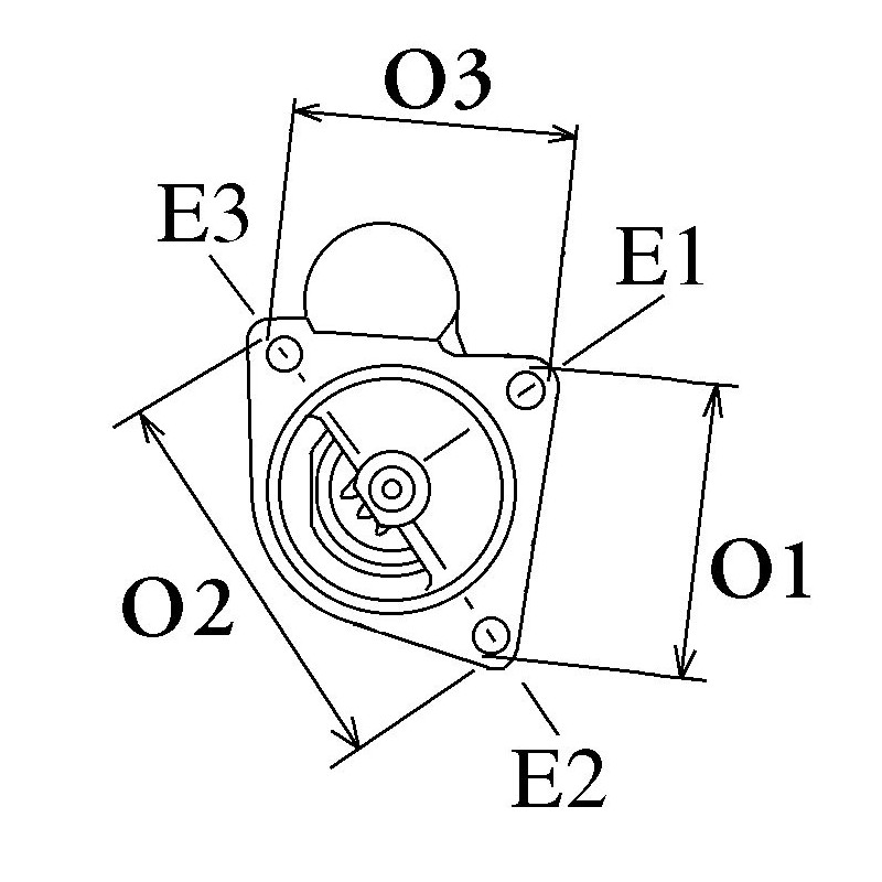 NUOVO motorino di avviamento sostituisce Ford D42F11001BA / D42F11001AB / D2FF11001AB