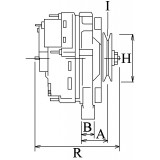 Alternator replacing VALEO A13N35M / A13N2M / A13N259M / A13N234