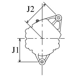 Alternador sustituye Valéo A13N35M / A13N2M / A13N259M / A13N234 para motores Volvo Penta