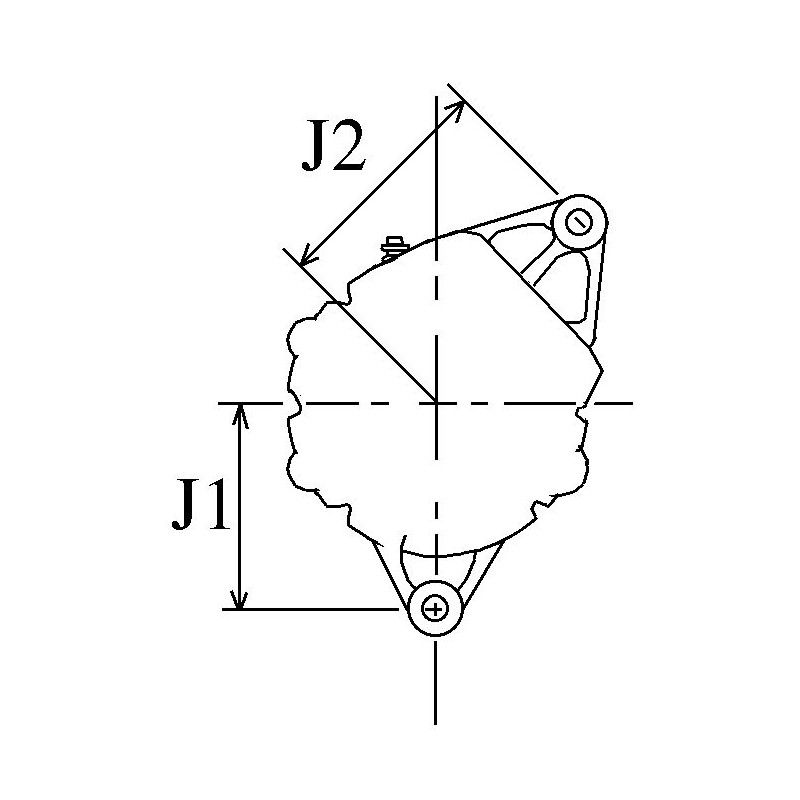 Lichtmaschine ersetzt VALEO A13N35M / A13N2M / A13N259M / A13N234 für Volvo-Penta-Motoren