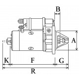 Starter replacing DELCO REMY 1993983 / 1993961 / 1993943