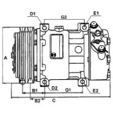 AC compressor replacing DENSO 447260-0850 / 447180-4133 / 447180-4130