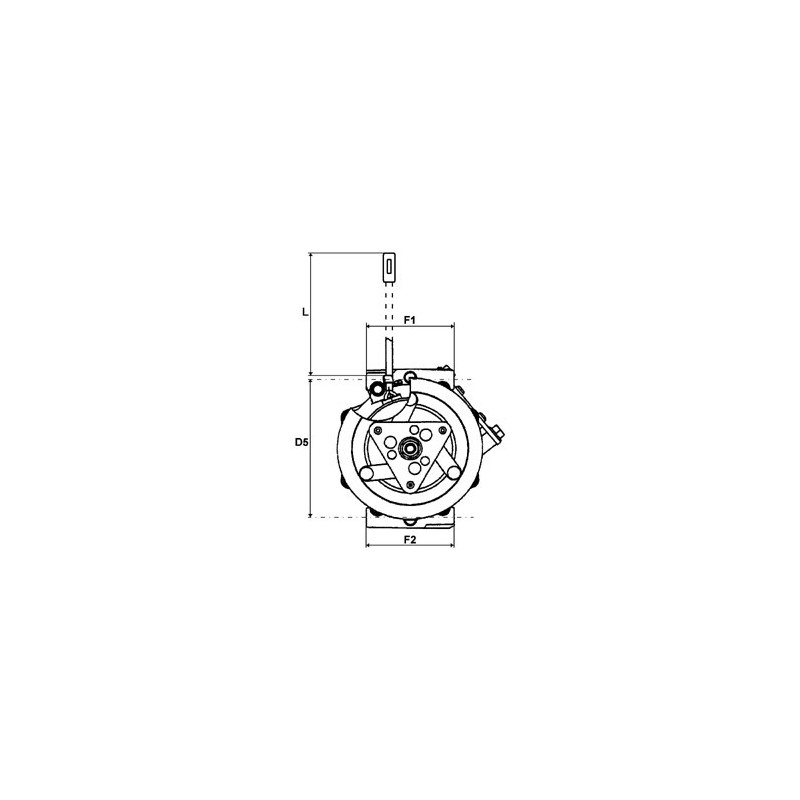 AC compressor replacing DENSO 447260-0850 / 447180-4133 / 447180-4130