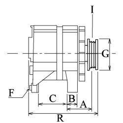 Alternador NUEVO sustituye Iskra 11.201.294 / aak4128 / IA0294