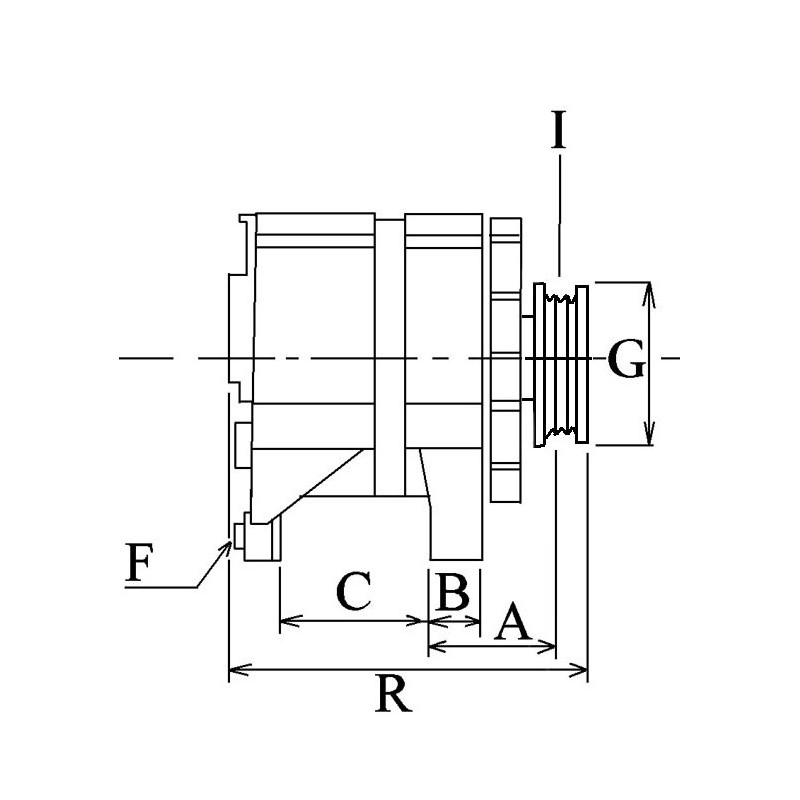 NUOVO alternatore sostituisce Iskra 11.201.294 / aak4128 / IA0294