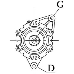 Alternateur remplace Denso 100211-8440 / 100211-8381 / 100211-8380 Alternateur remplace Denso 100211-8440 / 100211-8381 / 100211-8380