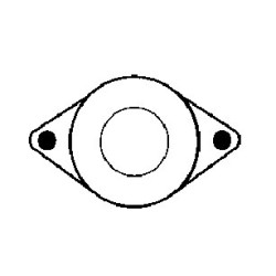 Relais / Solénoide pour démarreur Lucas M100 / 25372 / 25372A / 25374