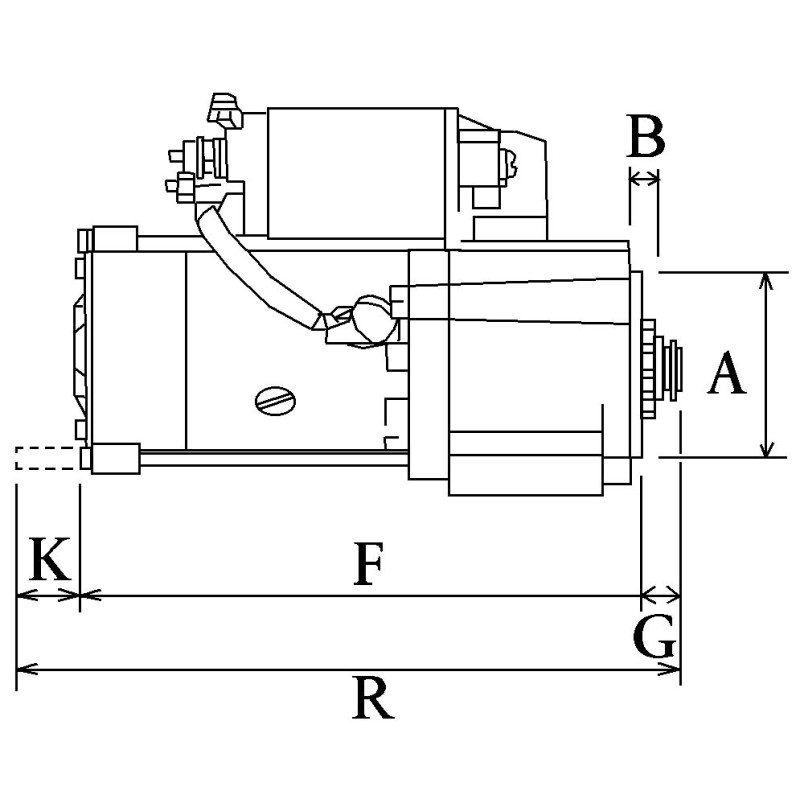 Motorino di avviamento sostituisce Bosch 0001153010 / 0001153009