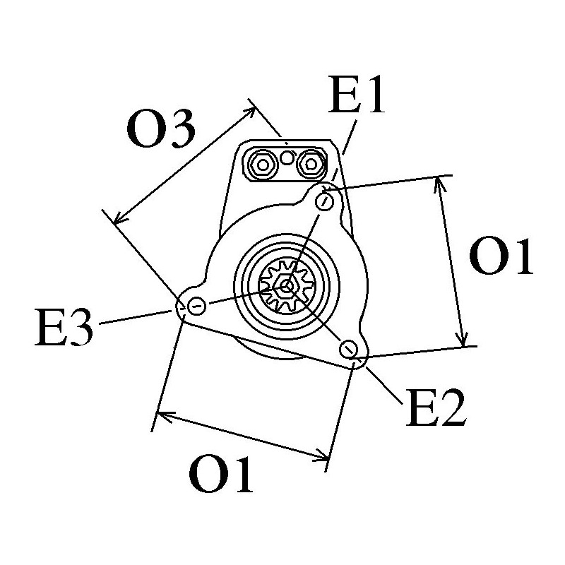 Motor de arranque sustituye Bosch 0001416067 / 0001416062 para DAF