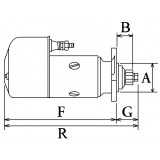 Motorino di avviamento sostituisce United Technologie SM56666 / SM47330 / 5666640MO30SM