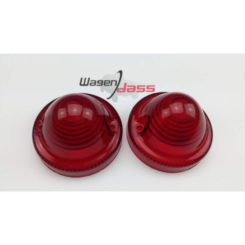 Jeu de 2 cabochons AXO rouges pour feu / otpique