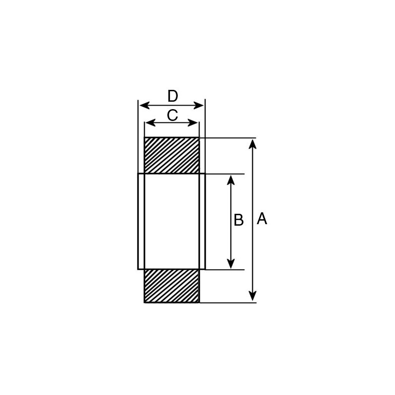 Cuscinetto per motorino di avviamento Mitsubishi M1T50071 / M1T50171 / M1T50172 Cuscinetto per motorino di avviamento Mitsubishi M1T50071 / M1T50171 / M1T50172